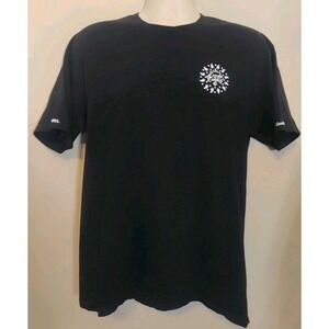 Crooks And Castles Men Black Vinyl Graphic Print Shortsleeve Tshirt Size L